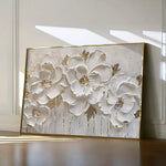 Floral 090 Canvas Art 60 x 40 cm / Black