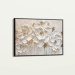 Floral 090 Canvas Art 60 x 40 cm / Black