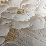 Floral 090 Canvas Art 60 x 40 cm / Black