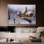 Landscape 090 Canvas Art 60 x 40 cm / Black