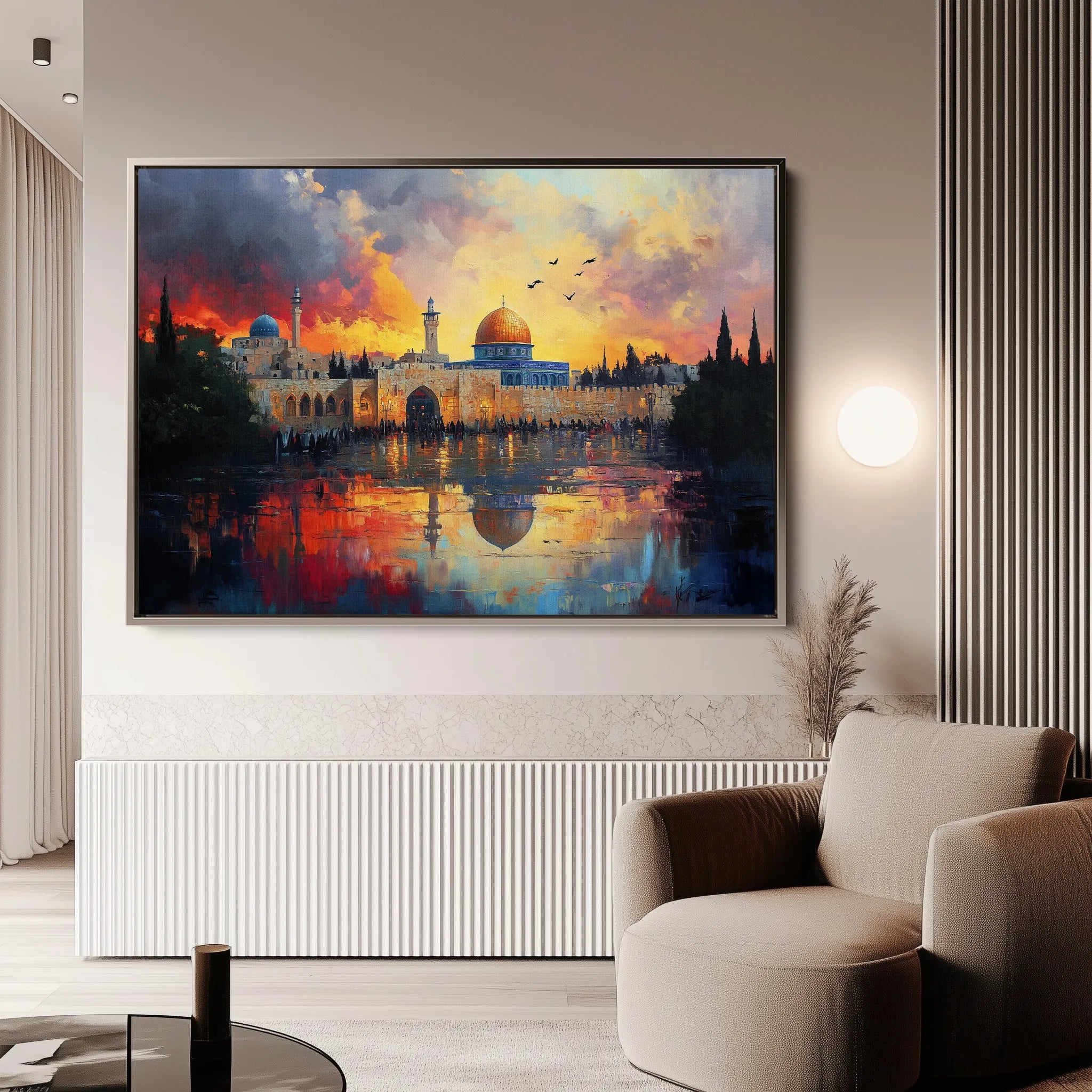 Palestine 090 Canvas Art 60 x 40 cm / Black