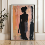 Portrait 090 Canvas Art 60 x 40 cm / Black