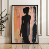 Portrait 090 Canvas Art 60 x 40 cm / Black