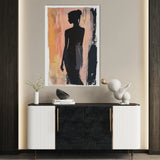 Portrait 090 Canvas Art 60 x 40 cm / Black