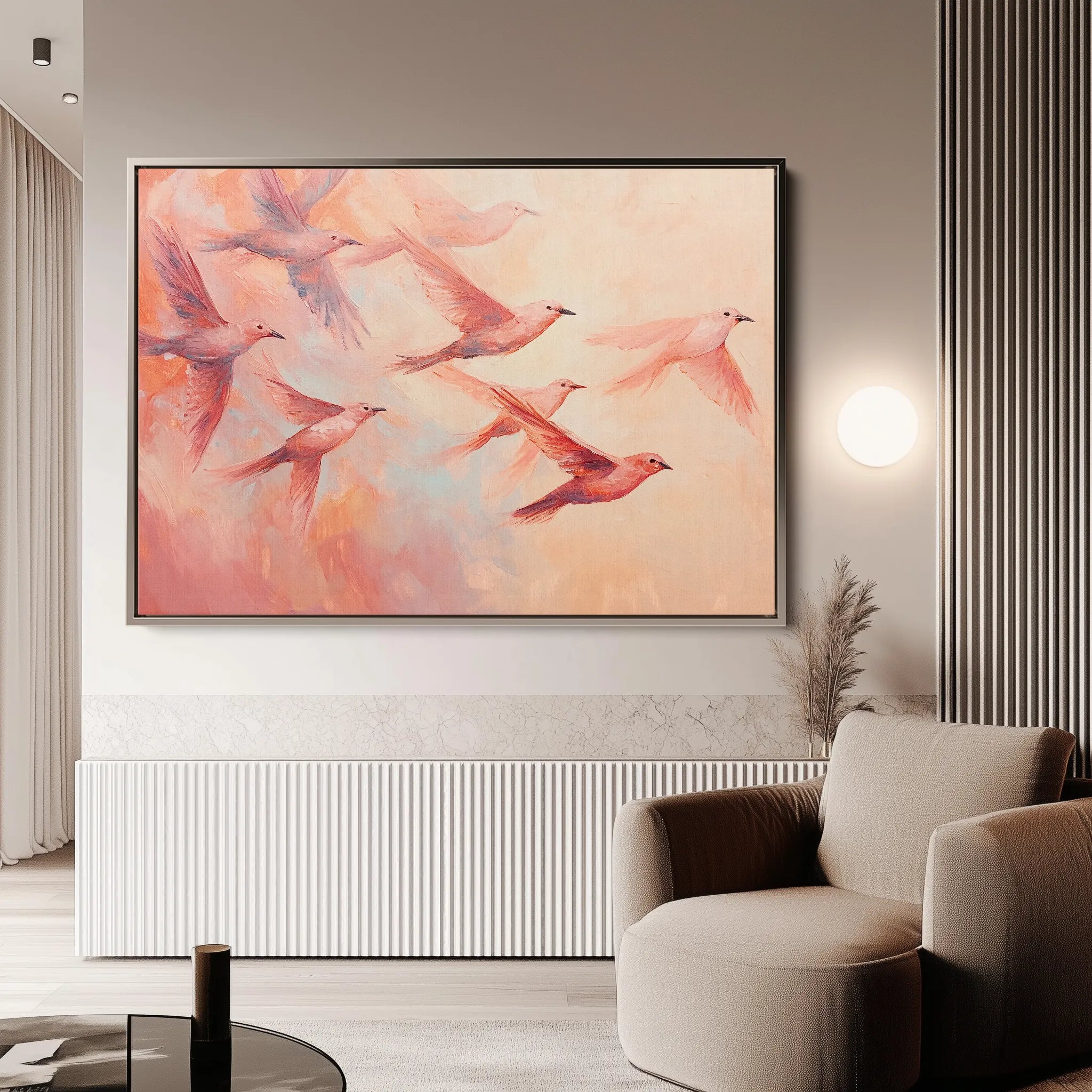 Animals 091 Canvas Art 60 x 40 cm / Black
