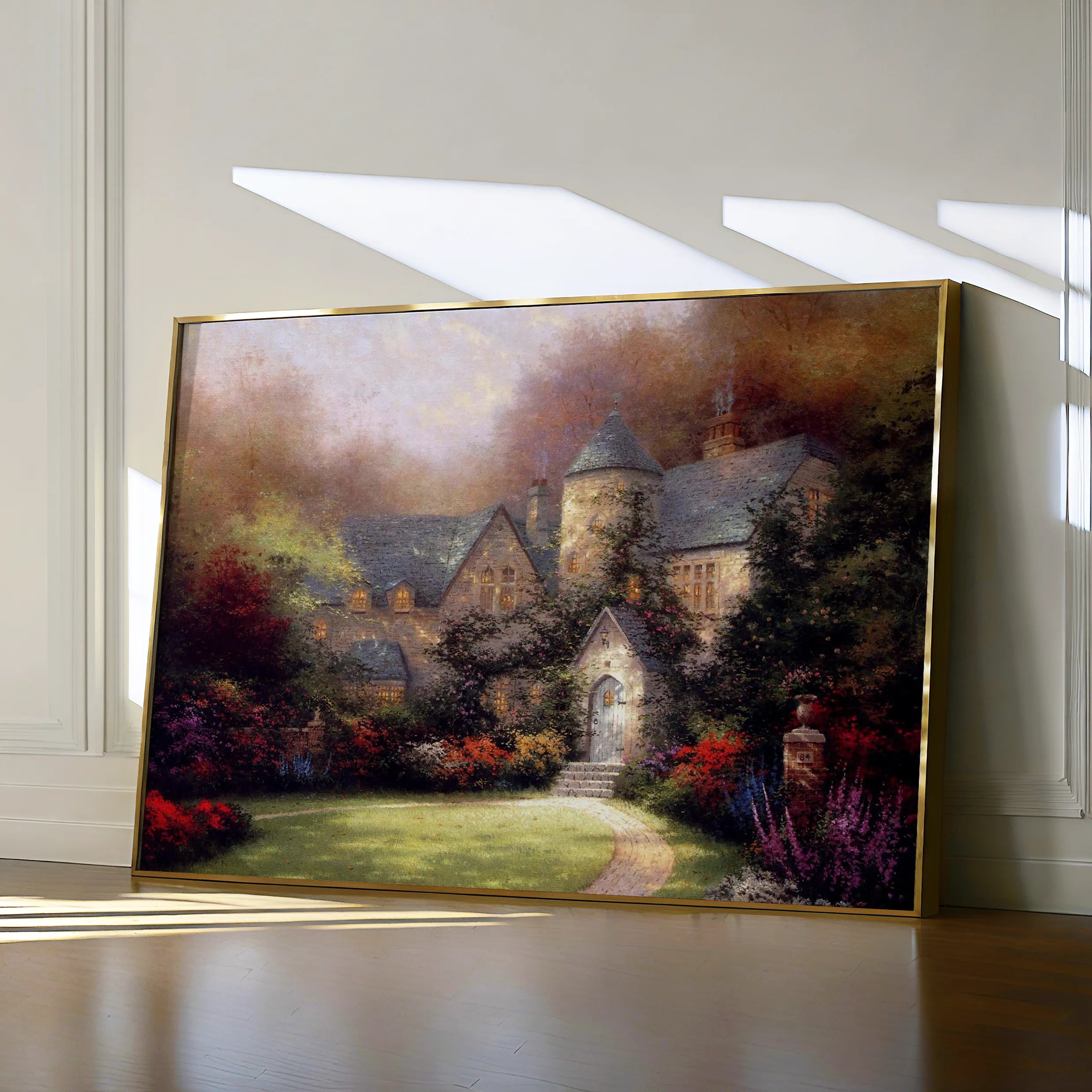 Landscape 091 Canvas Art 60 x 40 cm / Black