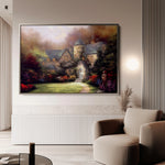 Landscape 091 Canvas Art 60 x 40 cm / Black