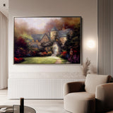 Landscape 091 Canvas Art 60 x 40 cm / Black