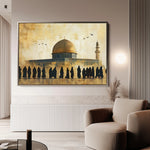 Palestine 091 Canvas Art 60 x 40 cm / Black