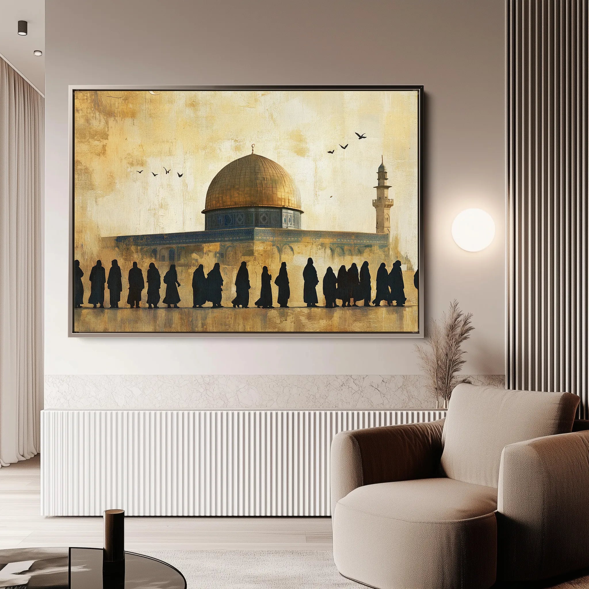 Palestine 091 Canvas Art 60 x 40 cm / Black
