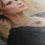 Portrait 091 Canvas Art 60 x 40 cm / Black