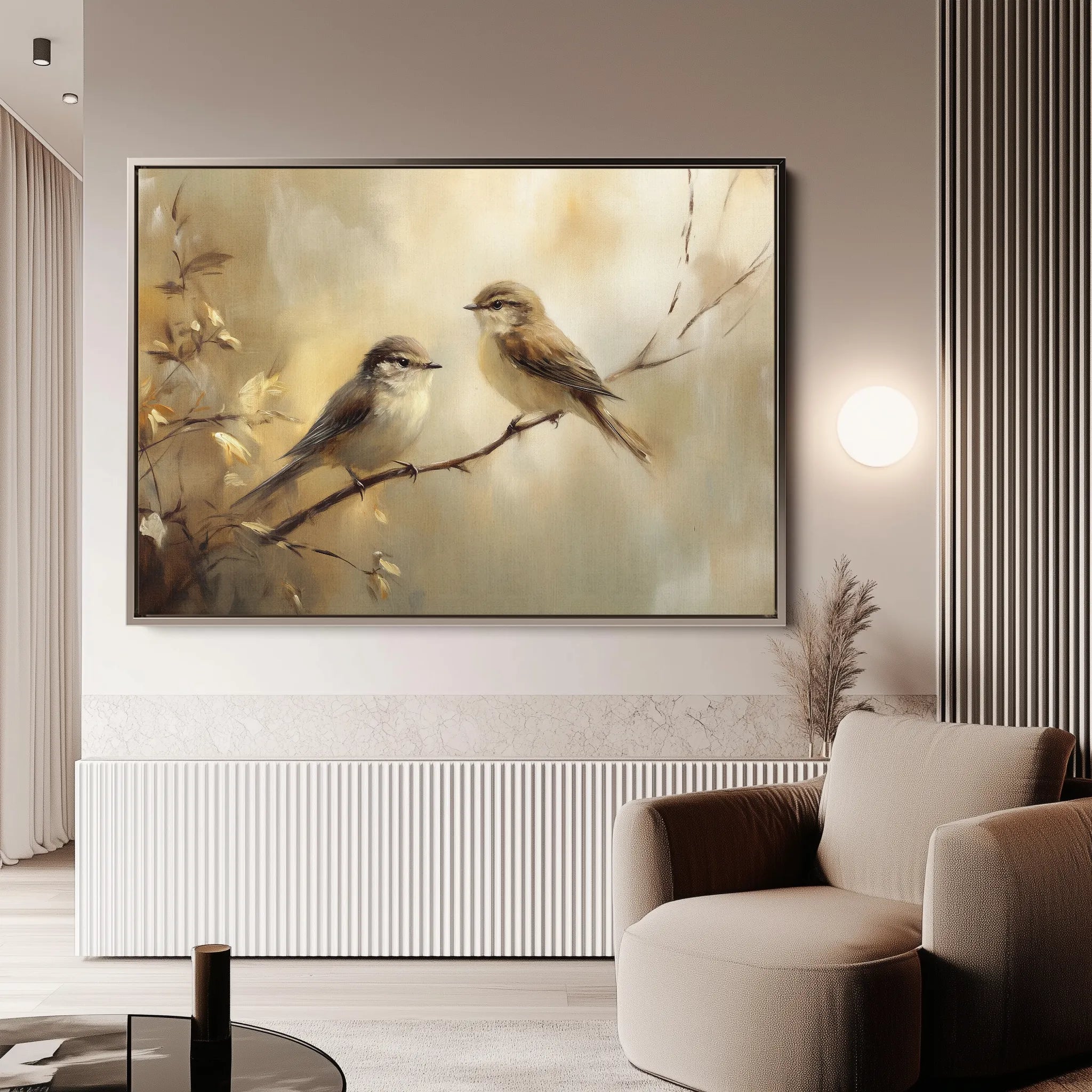 Animals 092 Canvas Art 60 x 40 cm / Black