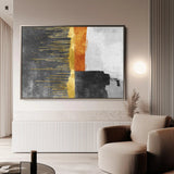 Abstract 092 Canvas Art 60 x 40 cm / Black