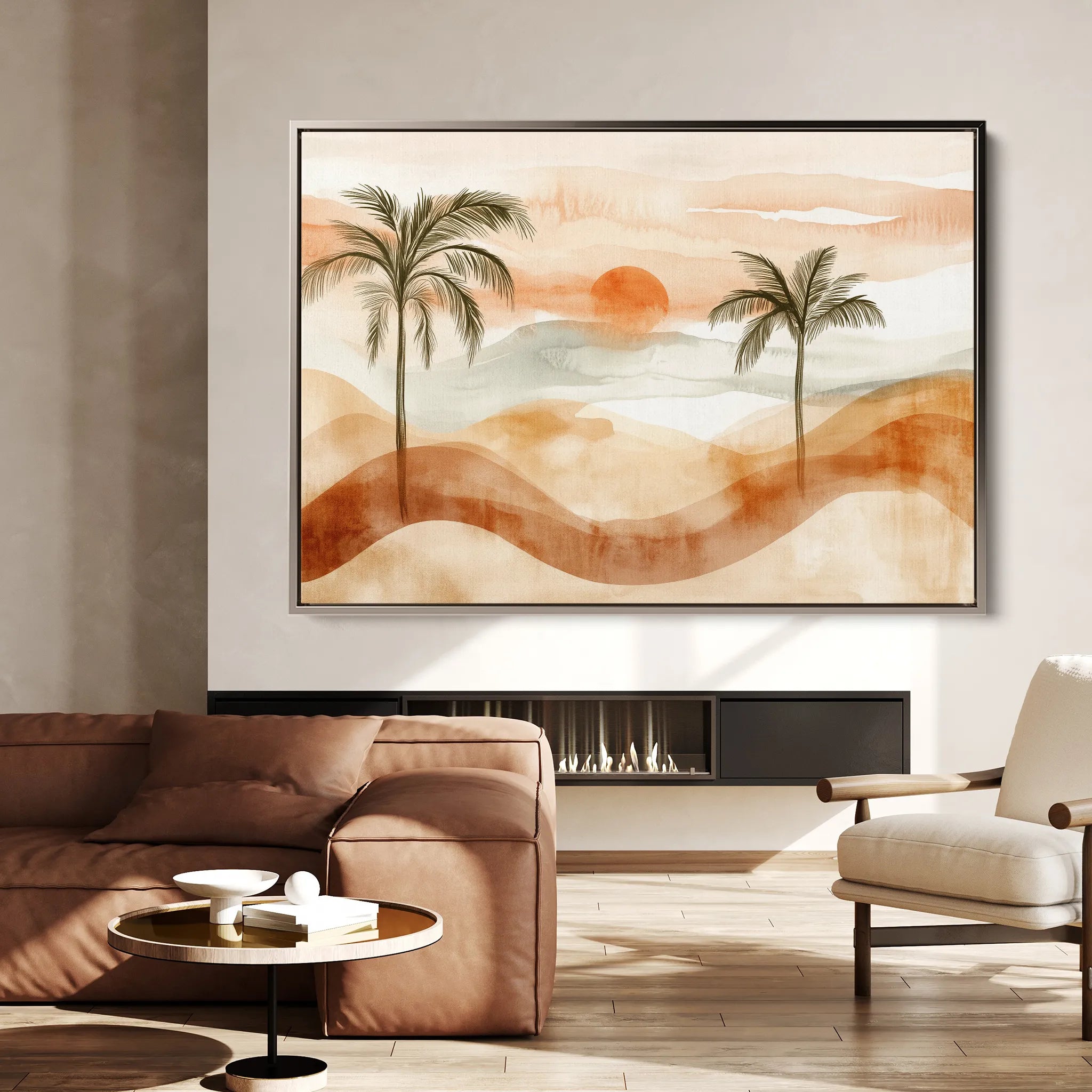 Boho 092 Canvas Art 60 x 40 cm / Black