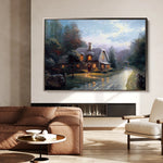 Landscape 092 Canvas Art 60 x 40 cm / Black