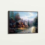 Landscape 092 Canvas Art 60 x 40 cm / Black