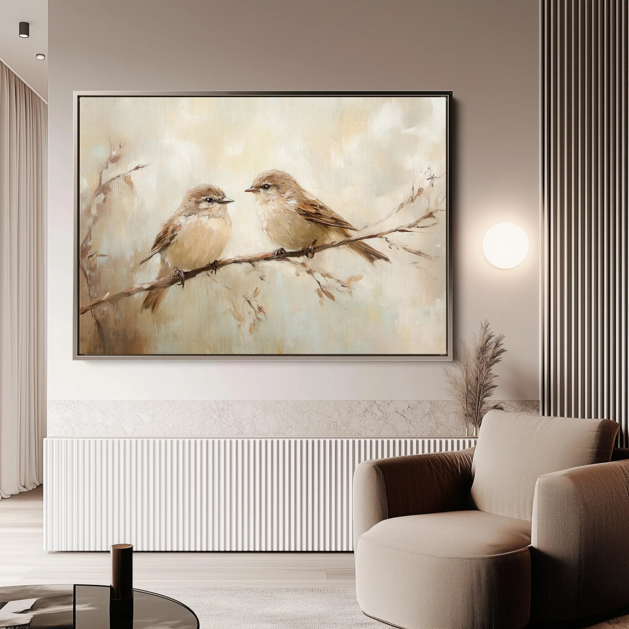 Animals 093 Canvas Art 60 x 40 cm / Black