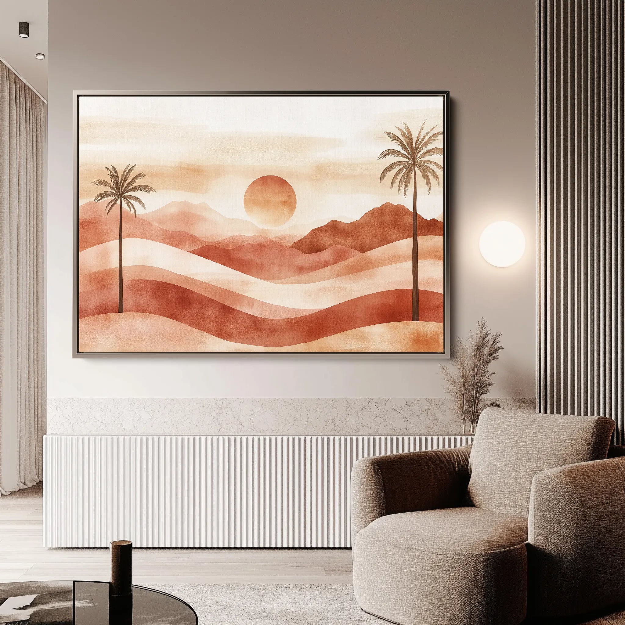 Boho 093 Canvas Art 60 x 40 cm / Black
