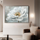 Floral 093 Canvas Art 60 x 40 cm / Black