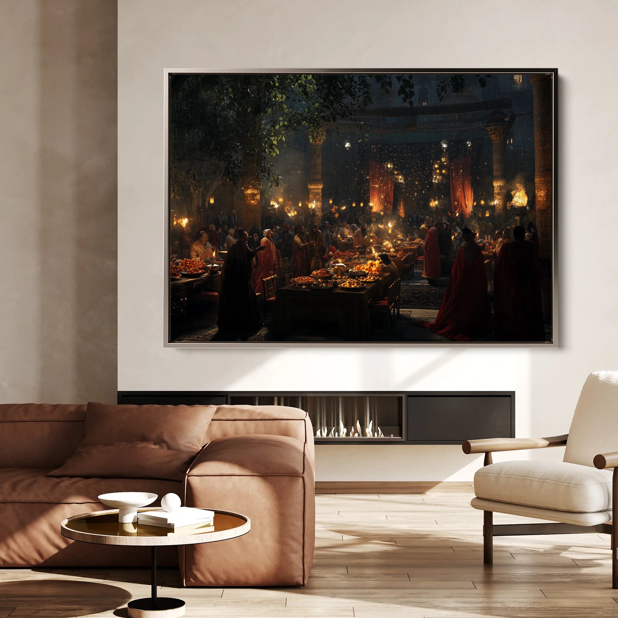 Orientalist 093 Canvas Art 60 x 40 cm / Black
