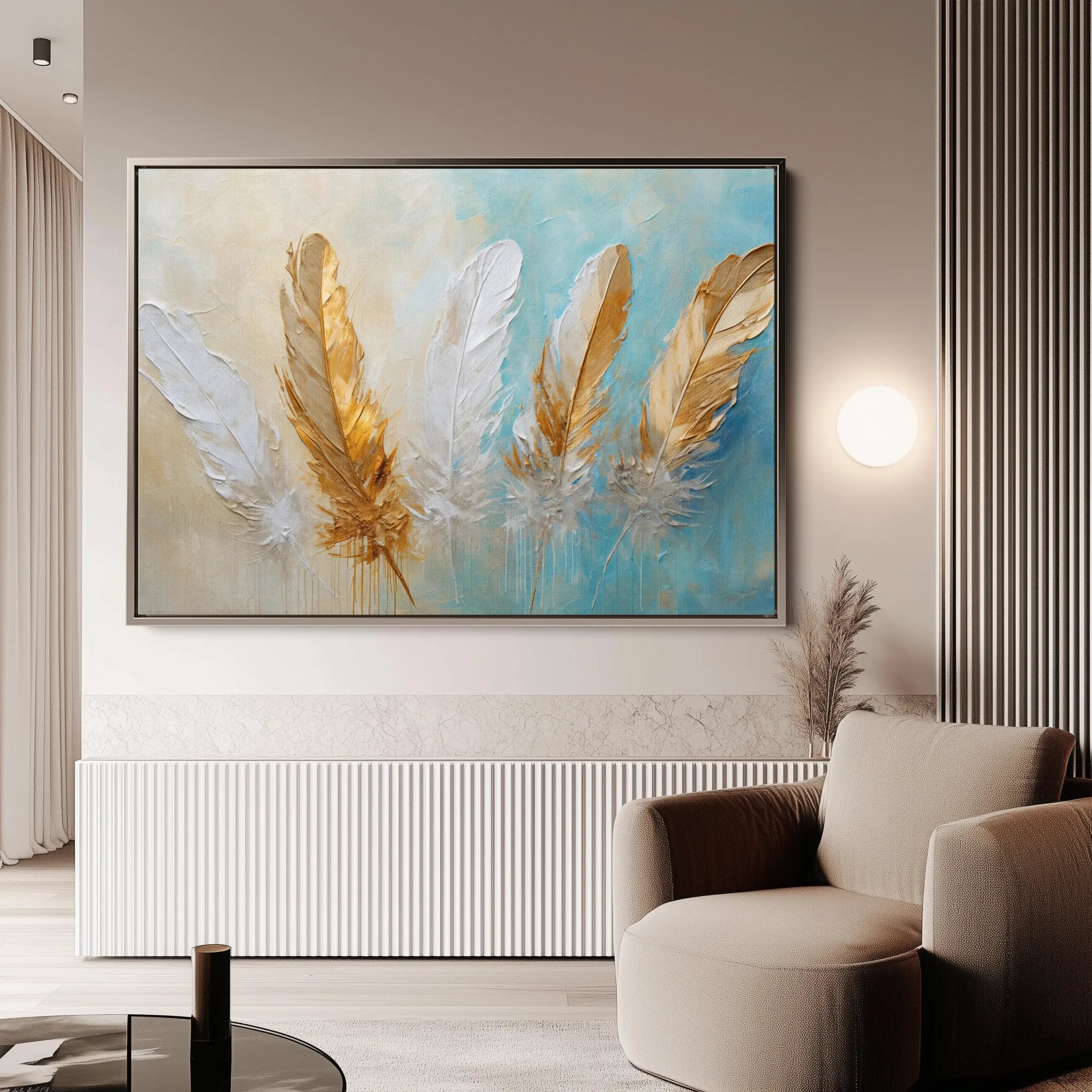 Abstract 094 Canvas Art 60 x 40 cm / Black