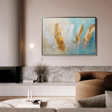 Abstract 094 Canvas Art 60 x 40 cm / Black
