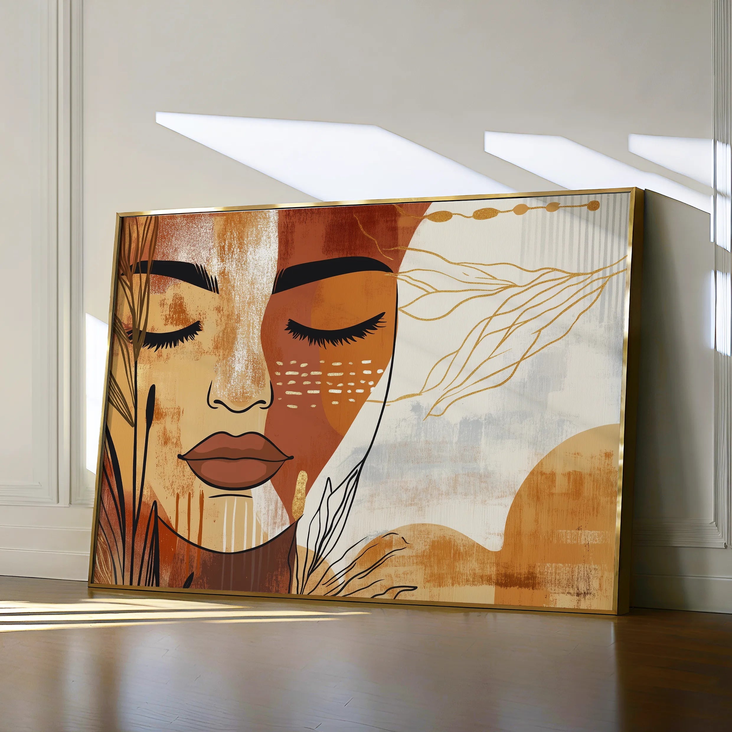 Boho 094 Canvas Art 60 x 40 cm / Black
