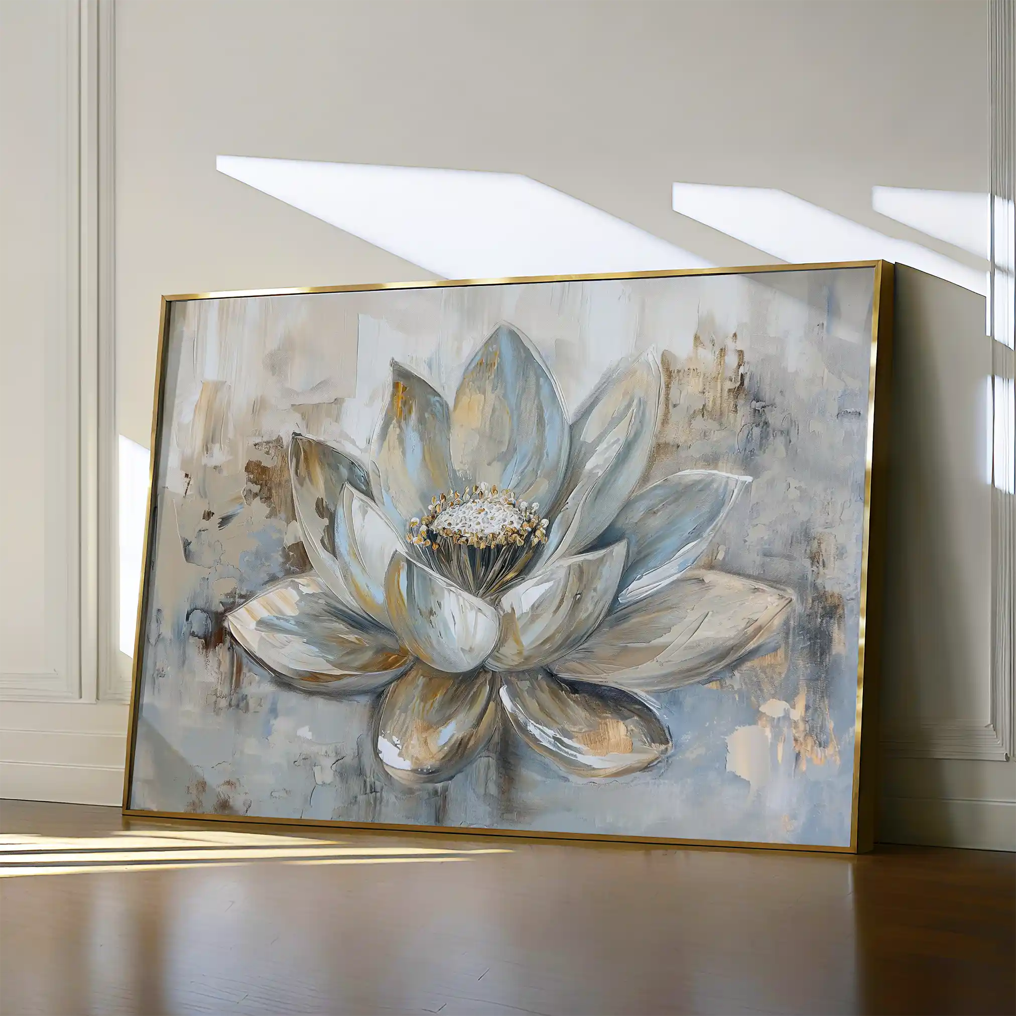 Floral 094 Canvas Art 60 x 40 cm / Black
