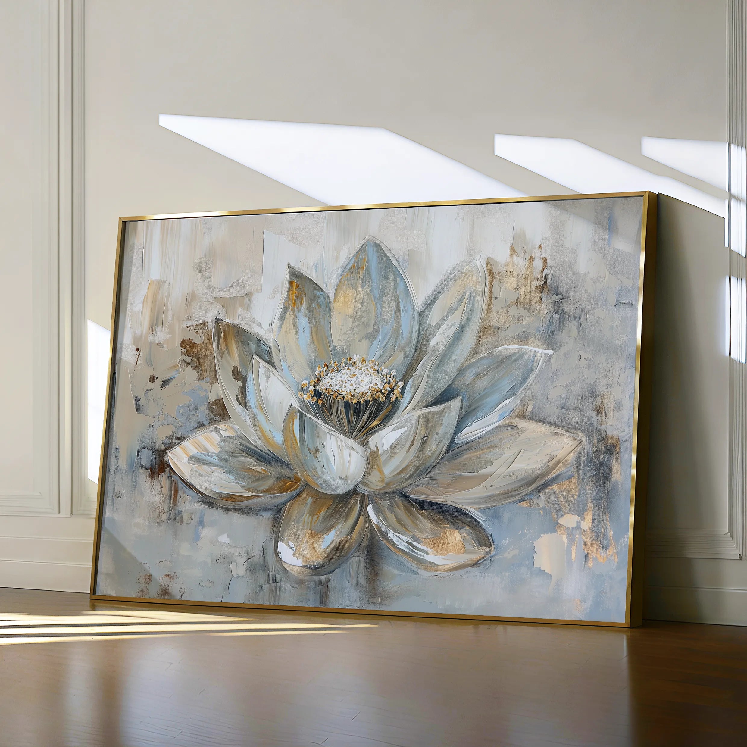 Floral 094 Canvas Art 60 x 40 cm / Black