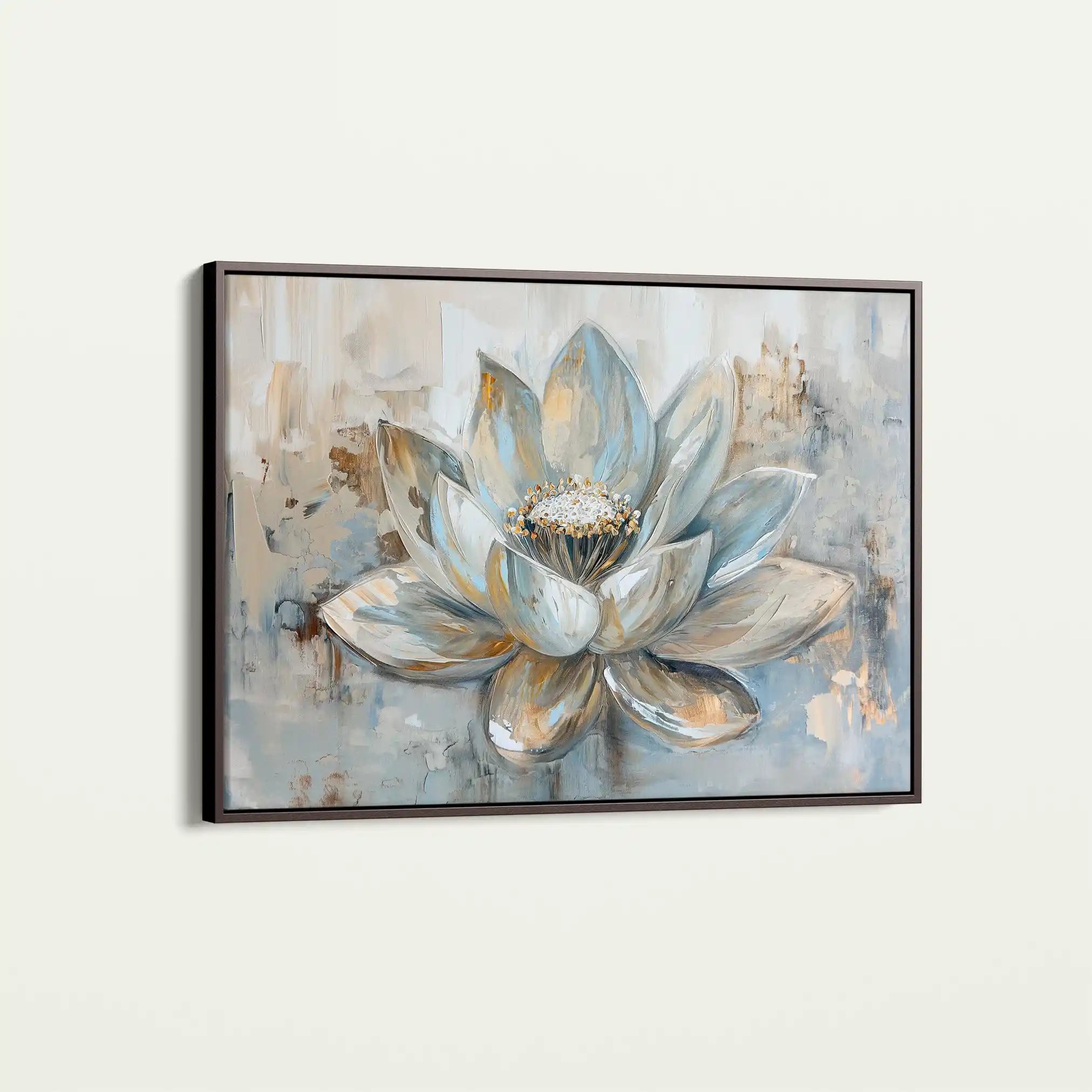 Floral 094 Canvas Art 60 x 40 cm / Black