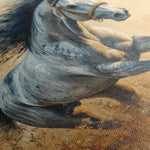 Horses 094 Canvas Art 60 x 40 cm / Black