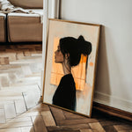 Portrait 094 Canvas Art 60 x 40 cm / Black