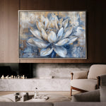 Floral 095 Canvas Art 60 x 40 cm / Black