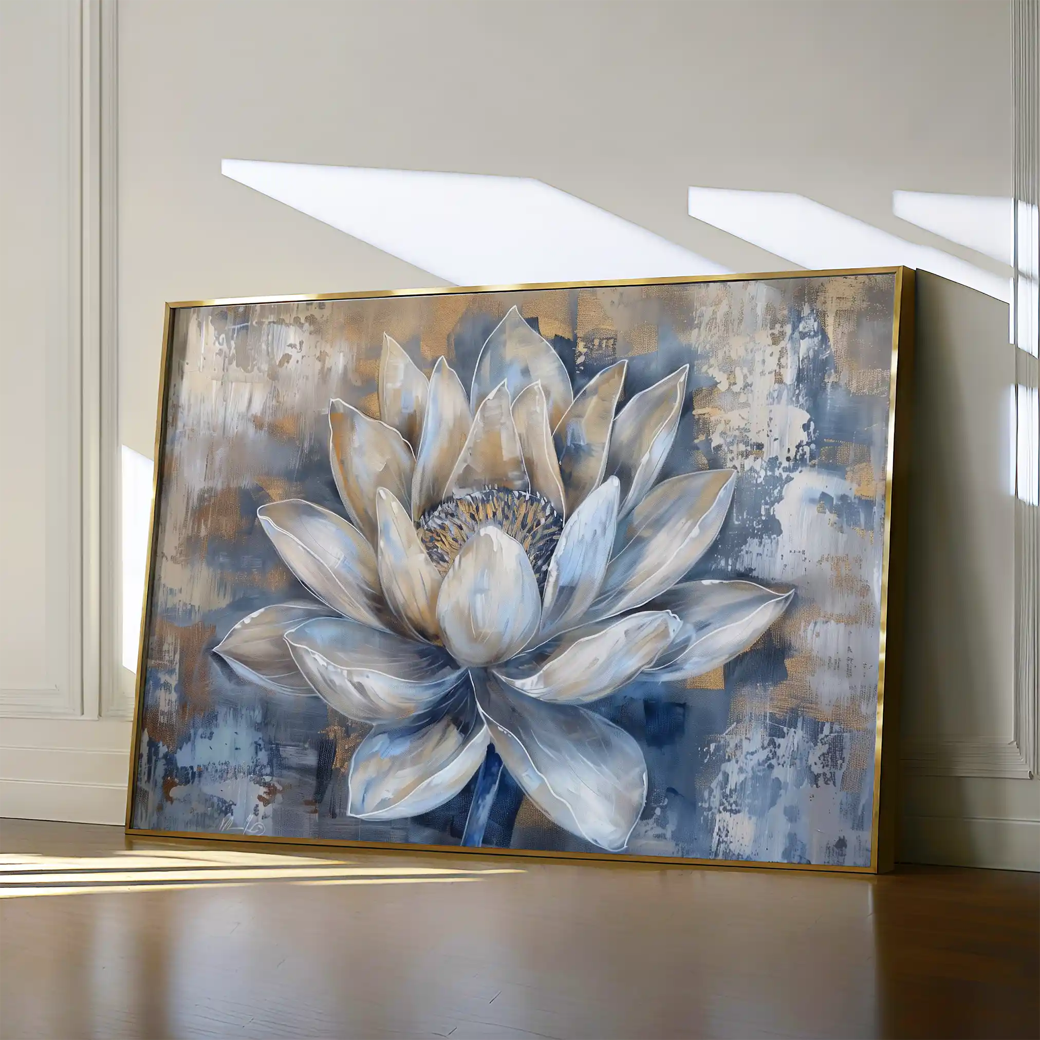 Floral 095 Canvas Art 60 x 40 cm / Black