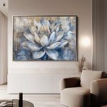 Floral 095 Canvas Art 60 x 40 cm / Black