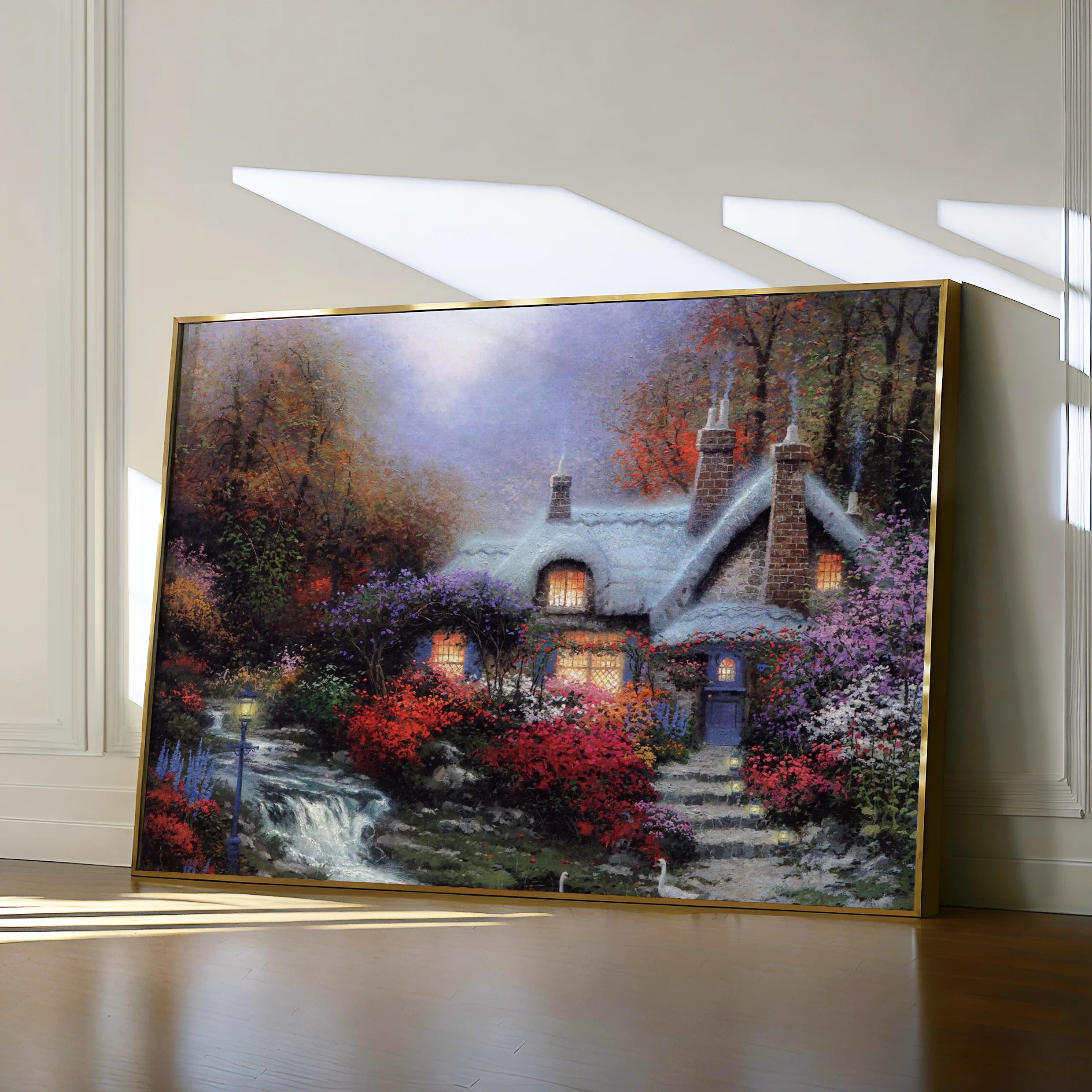 Landscape 095 Canvas Art 60 x 40 cm / Black