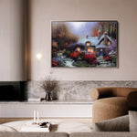 Landscape 095 Canvas Art 60 x 40 cm / Black