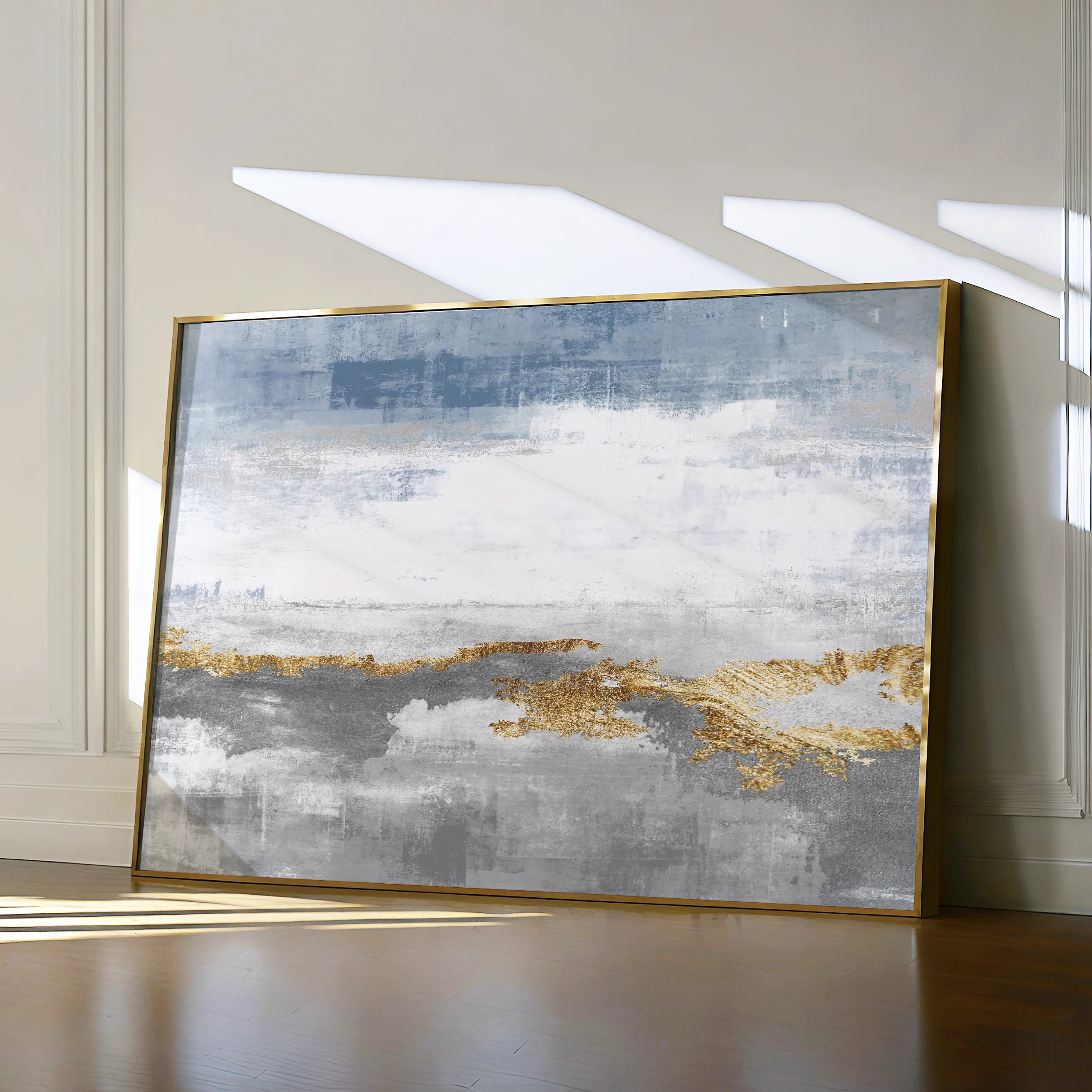Abstract 096 Canvas Art 60 x 40 cm / Black