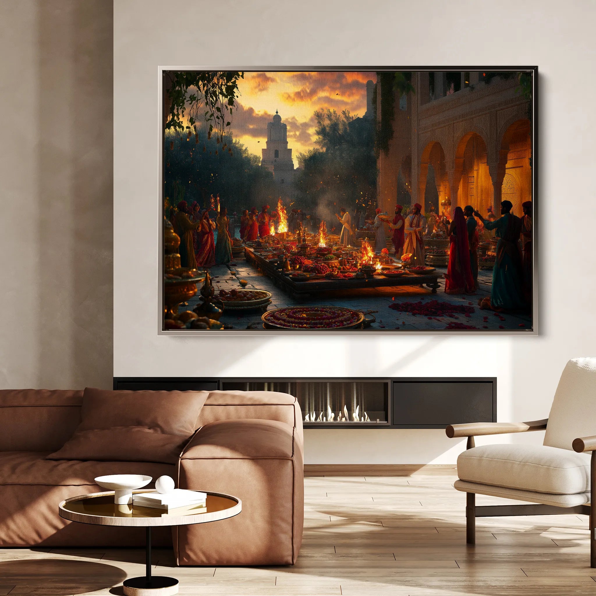 Orientalist 096 Canvas Art 60 x 40 cm / Black