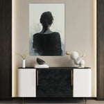 Portrait 096 Canvas Art 60 x 40 cm / Black