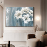 Floral 097 Canvas Art 60 x 40 cm / Black