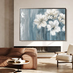 Floral 097 Canvas Art 60 x 40 cm / Black