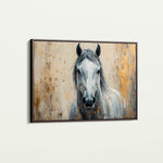 Horses 097 Canvas Art 60 x 40 cm / Black