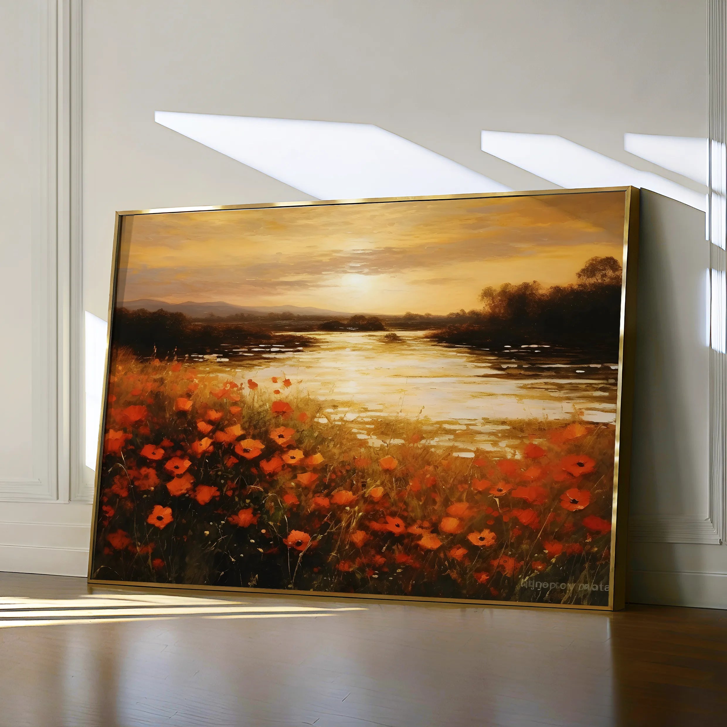Landscape 097 Canvas Art 60 x 40 cm / Black