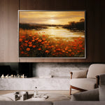 Landscape 097 Canvas Art 60 x 40 cm / Black