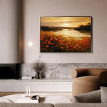 Landscape 097 Canvas Art 60 x 40 cm / Black