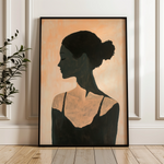 Portrait 097 Canvas Art 60 x 40 cm / Black