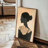 Portrait 097 Canvas Art 60 x 40 cm / Black