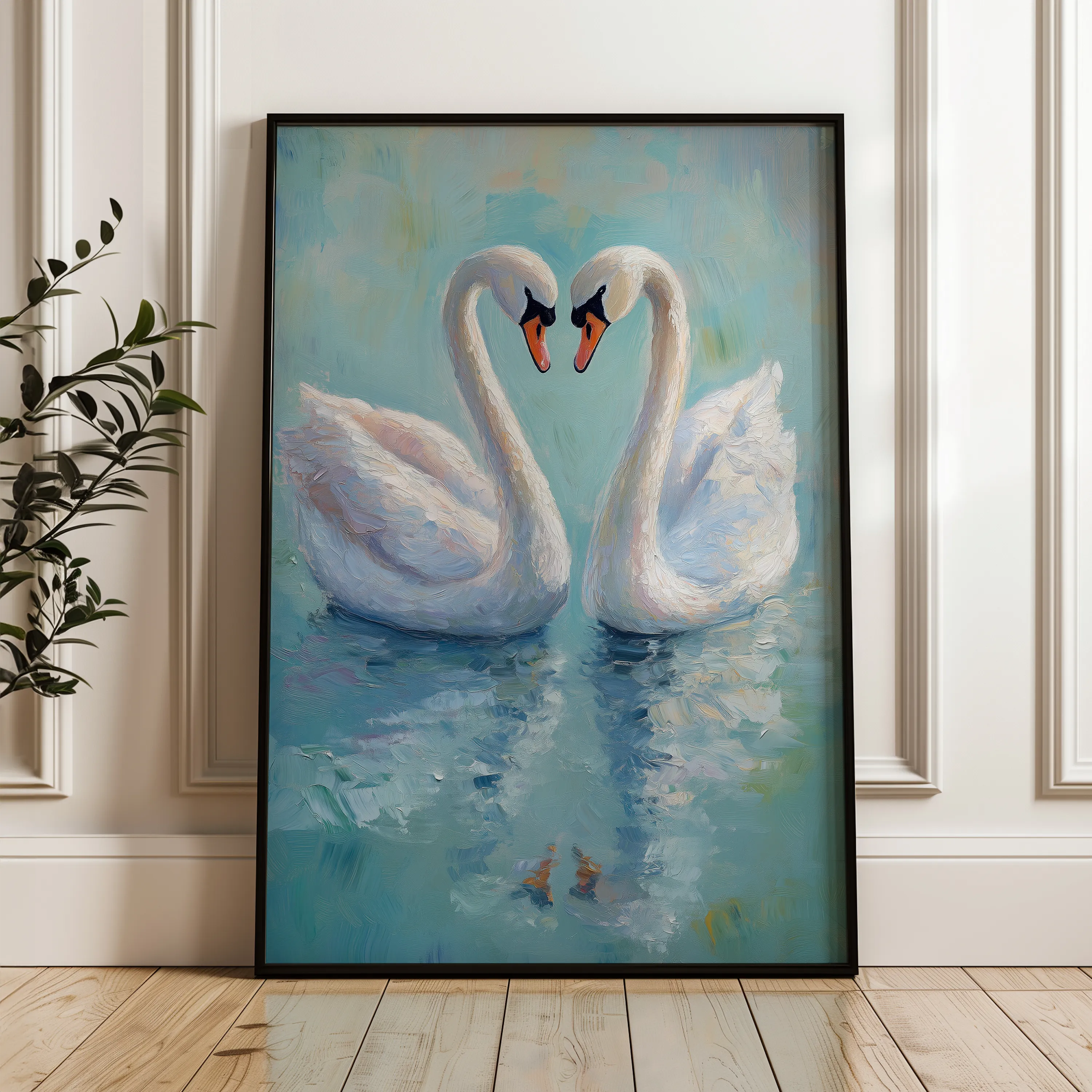 Animals 098 Canvas Art 60 x 40 cm / Black
