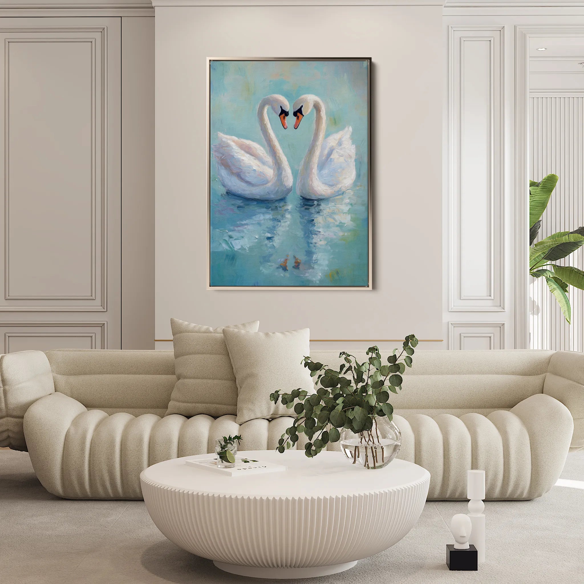 Animals 098 Canvas Art 60 x 40 cm / Black